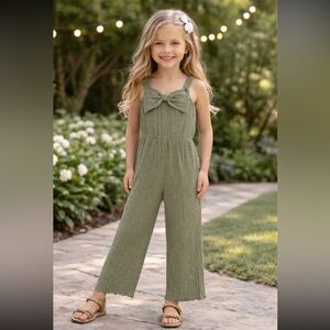 Lily Bleu Olive Green Textured One Piece Jumpsuit